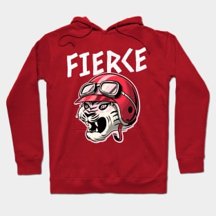 Fierce Pink Tiger Motorcycle Helmet Ready To Roll Fiercely Independent . Hoodie